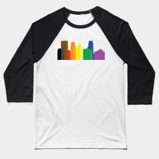 Minneapolis Pride Skyline Baseball T-Shirt